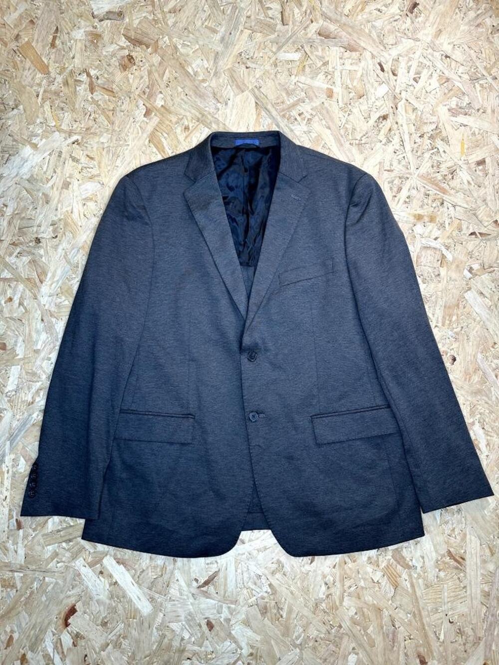Ryan Seacrest Distinction Mens Gray Blazer Sport Coat Jacket Macy's L